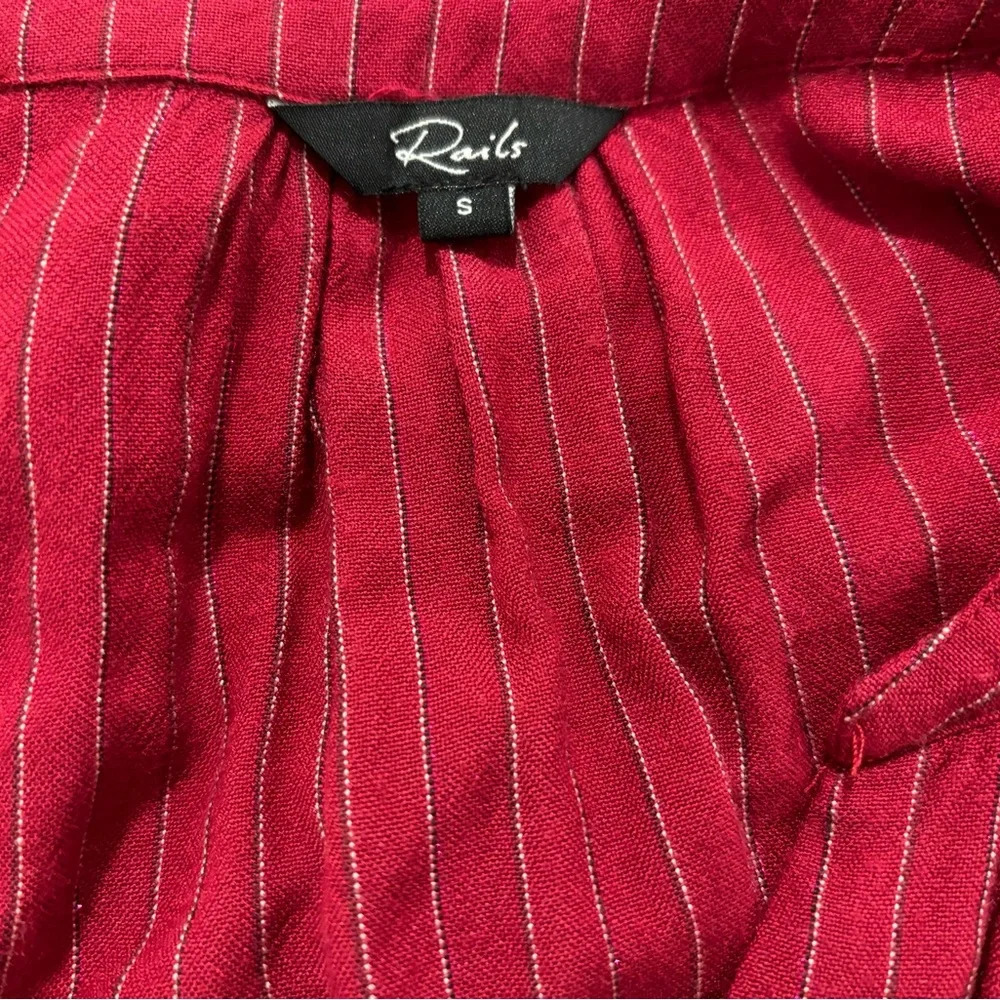 Rails Jasmine Red Mini Smock Dress In Messina Str… - image 6